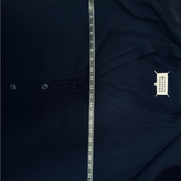 Maison Margiela Size L Navy Wool Cardigan - Picture 5 of 8